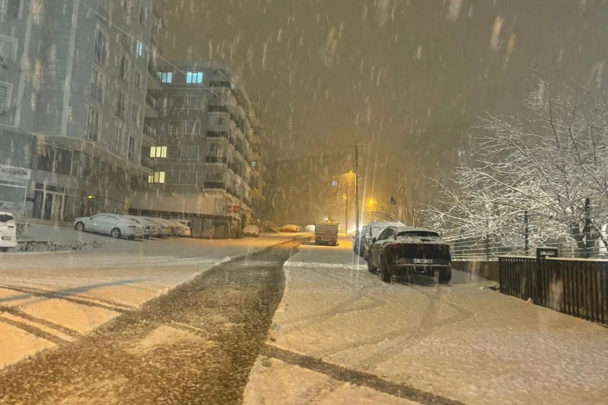 Mardin’de Kar Yağışı Kısa Süreli Etkili Oldu